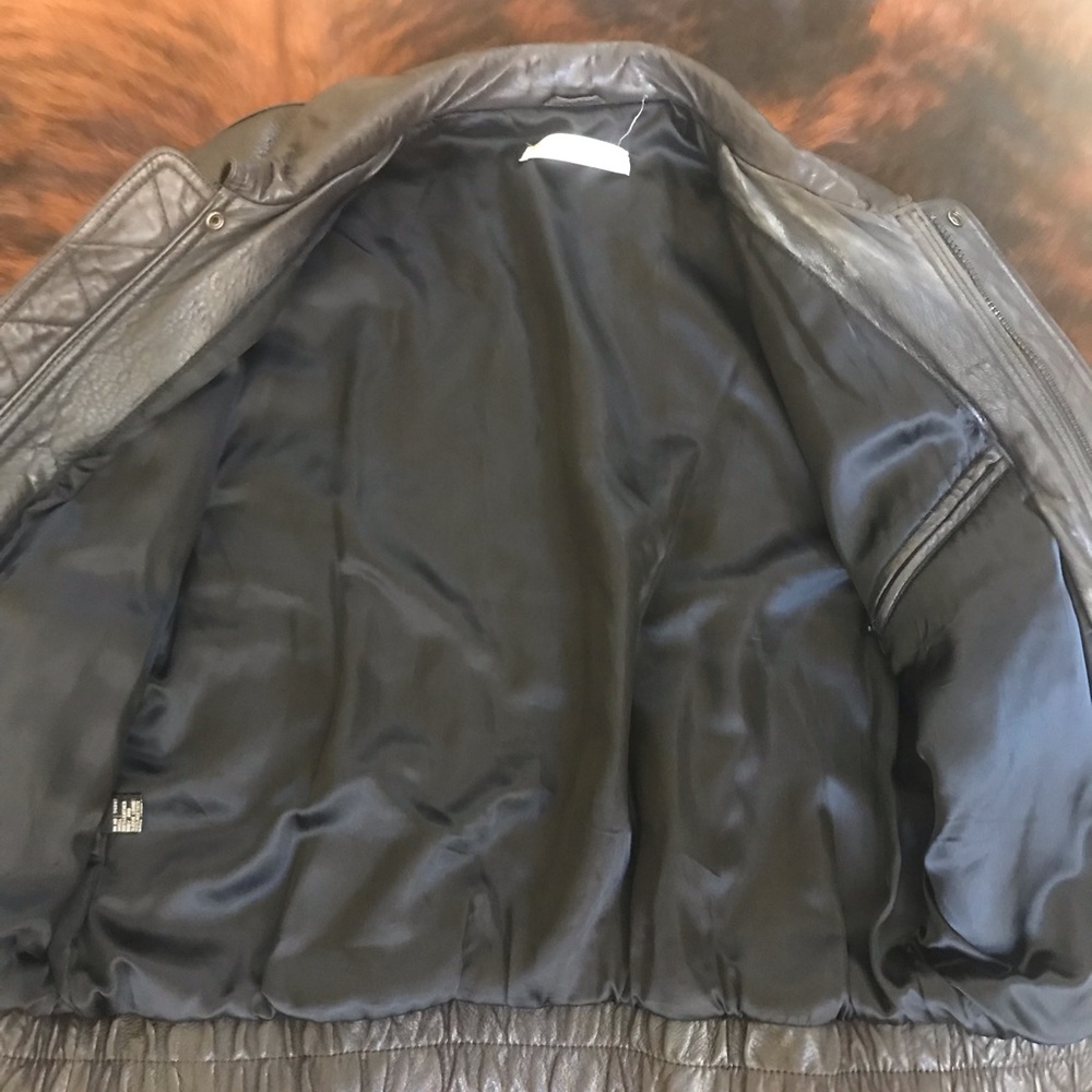 Men leather jacket